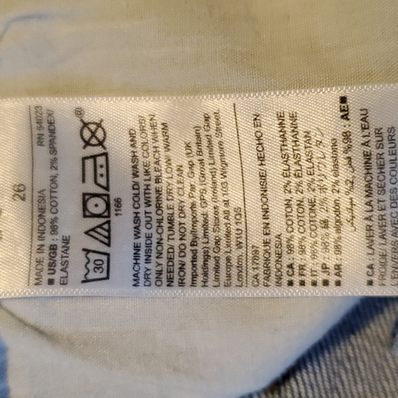 GAP GIRLFRIEND JEANS 26 - Picture 4 of 6